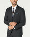 RALPH LAUREN Mens Gray Ultraflex, Pinstripe Classic Fit Stretch Blazer 46R